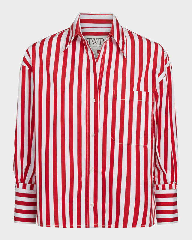 J. D. Striped Button-Front Shirt